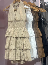 Load image into Gallery viewer, Lindsay Anglais Halter Mini Dress
