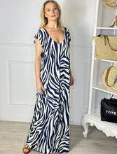 Load image into Gallery viewer, Zebra ~ Slinky Jumpsuit

