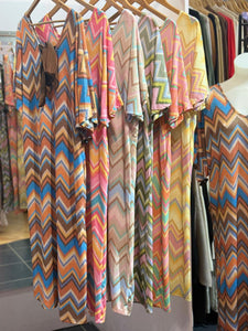 Kaz Zig Zag Bow Dress