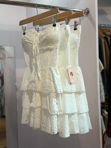 Ali Anglais Bustier Mini Dress