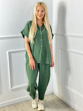 Load image into Gallery viewer, Summer Tye Front Shirt Suit
