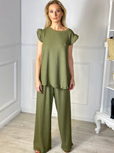 Load image into Gallery viewer, Michelle ~ Frill Shoulder Suit
