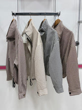 Load image into Gallery viewer, Clemi Check Drawstring Bottom Jacket
