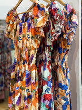 Load image into Gallery viewer, Wooden Button Midi Dress (Bloom)
