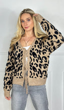 Load image into Gallery viewer, Tigi ~ Leopard Bow Cardi
