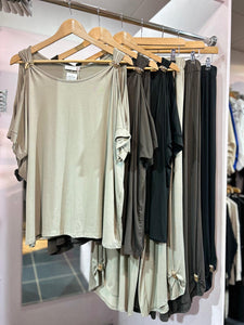 Judy Jersey Cold  Shoulder Suit