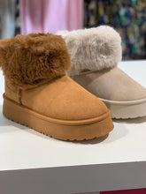Load image into Gallery viewer, Bow Back Fur Trim Boot
