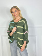 Load image into Gallery viewer, Rosie ~ Stripe Bow Cardi
