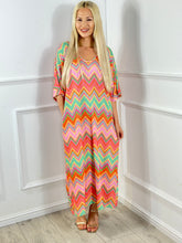 Load image into Gallery viewer, Kaz Zig Zag Bow Dress

