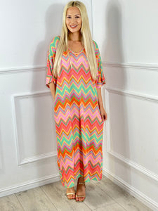 Kaz Zig Zag Bow Dress