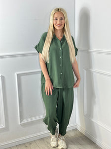 Summer Tye Front Shirt Suit