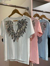 Load image into Gallery viewer, Sequin Angel Wing T-Shirt
