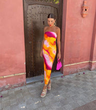 Load image into Gallery viewer, Madrid Tye Dye Tube Dress
