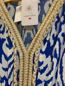 Gold Trim Leopard Maxi