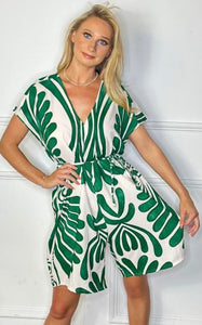 Swirl Belted Playsuit