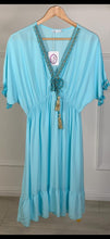 Load image into Gallery viewer, Tassle Plain Midi Dress
