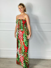 Load image into Gallery viewer, Gold Leaf Bead Halter Maxi
