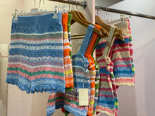 Load image into Gallery viewer, Rainbow Crochet Short Set
