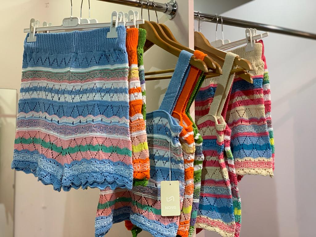 Rainbow Crochet Short Set
