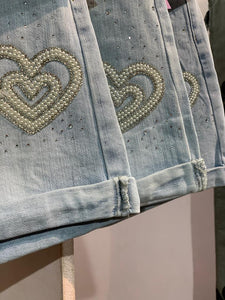 High Waist Heart Shorts