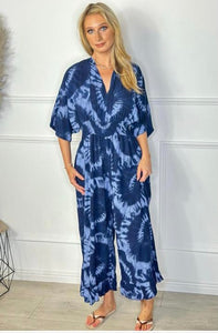 Tye Dye Flower Jumpsuit