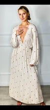 Load image into Gallery viewer, Gold Embossed V Back &amp; Front Maxi
