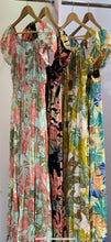 Load image into Gallery viewer, Crinkle Leaf Bardot Maxi
