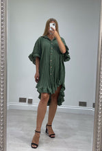 Load image into Gallery viewer, Arrow 1/2 Sleeve Shirt Dress
