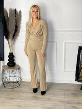 Load image into Gallery viewer, Slinky Cowl Neck Suit
