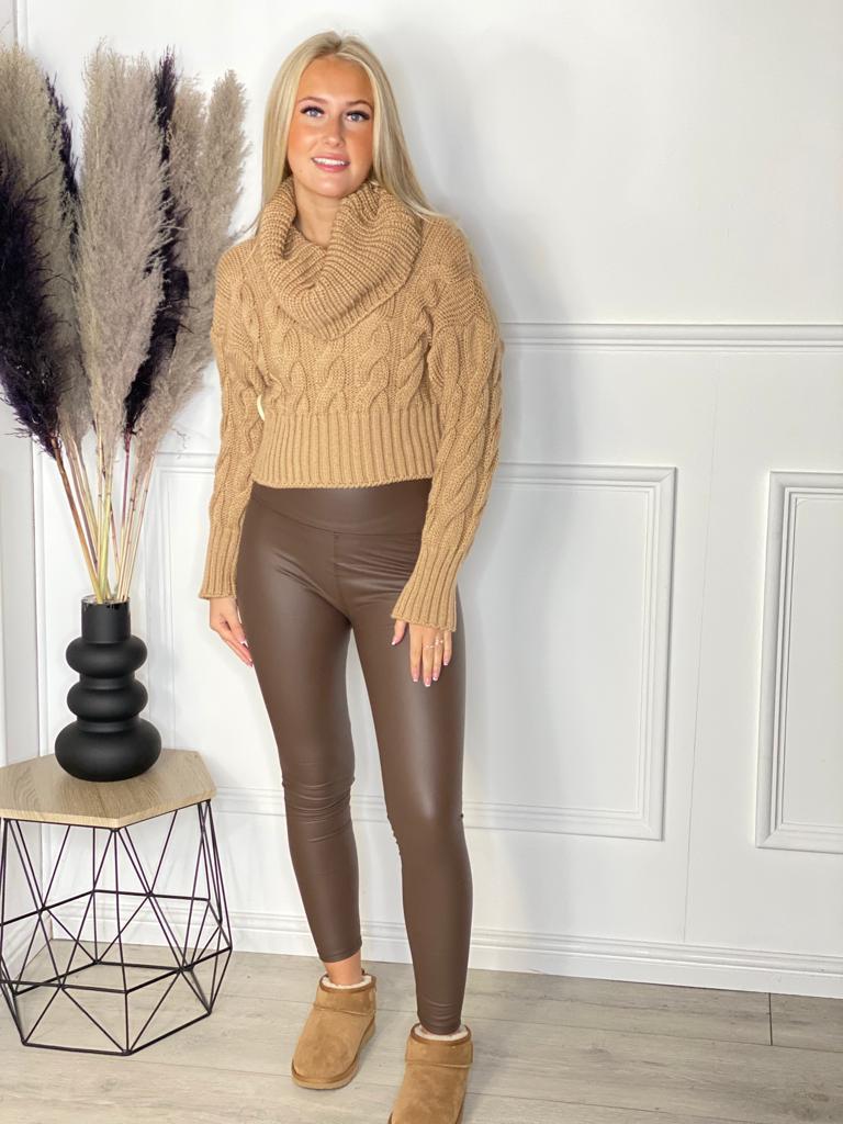 Cropped Cable Jumper