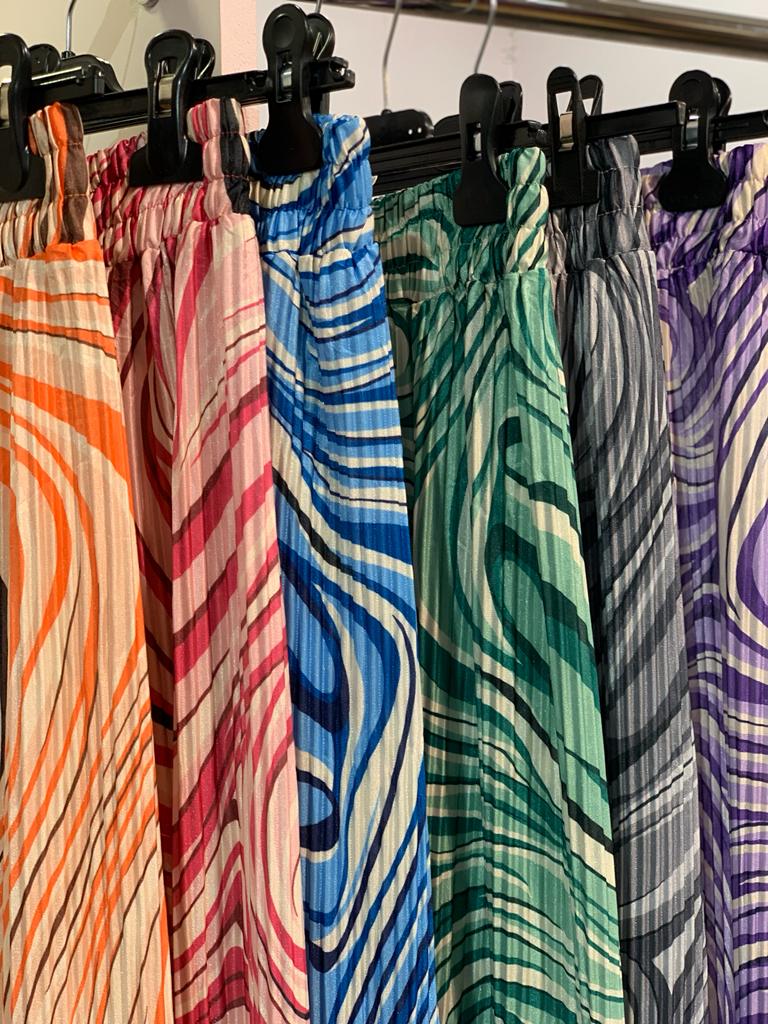 Spandy Swirl Print Trousers