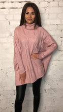 Load image into Gallery viewer, Plaited Cable Polo Jumper
